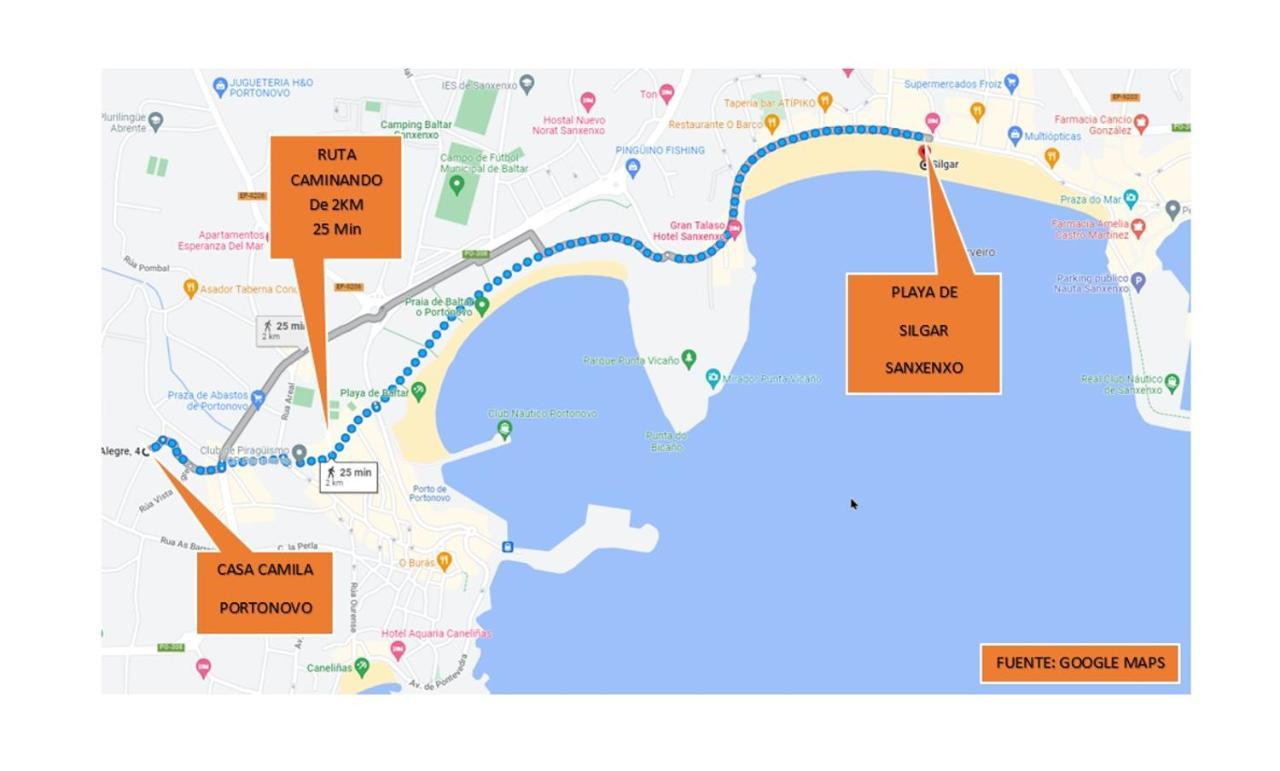 Alojamiento En Portonovo Playa Sanxenxo Eksteriør bilde